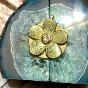 Handmade ceramic pendant.